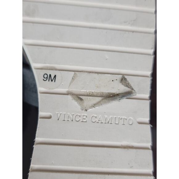 Vince Camuto Vivistie Wedge Slide Sandals‎ Black Leather Women's Size 9M - Picture 9 of 9